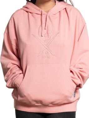 Sullen Art Collective Pink Hoodie Sweatshirt with Pink Skull, Size: XL & 2X, NWT
